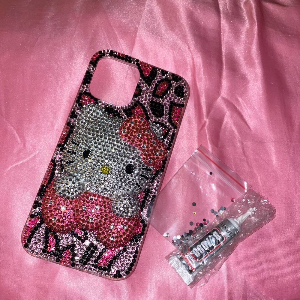 Bejeweled Bling Hello Kitty Pink iPhone Case